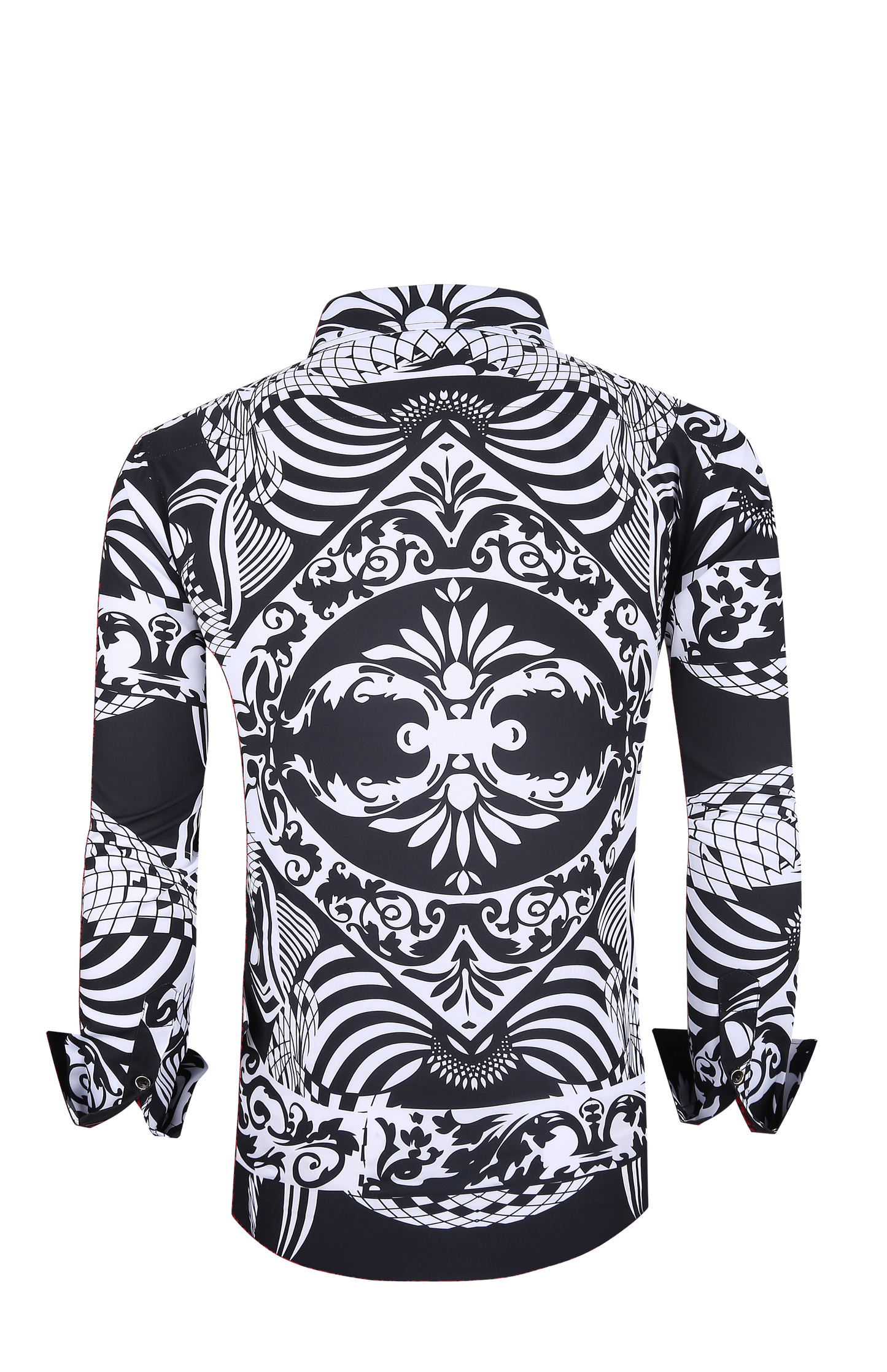 PREMIERE SHIRTS: BLACK/WHITE TRIBAL GEOMETRIC