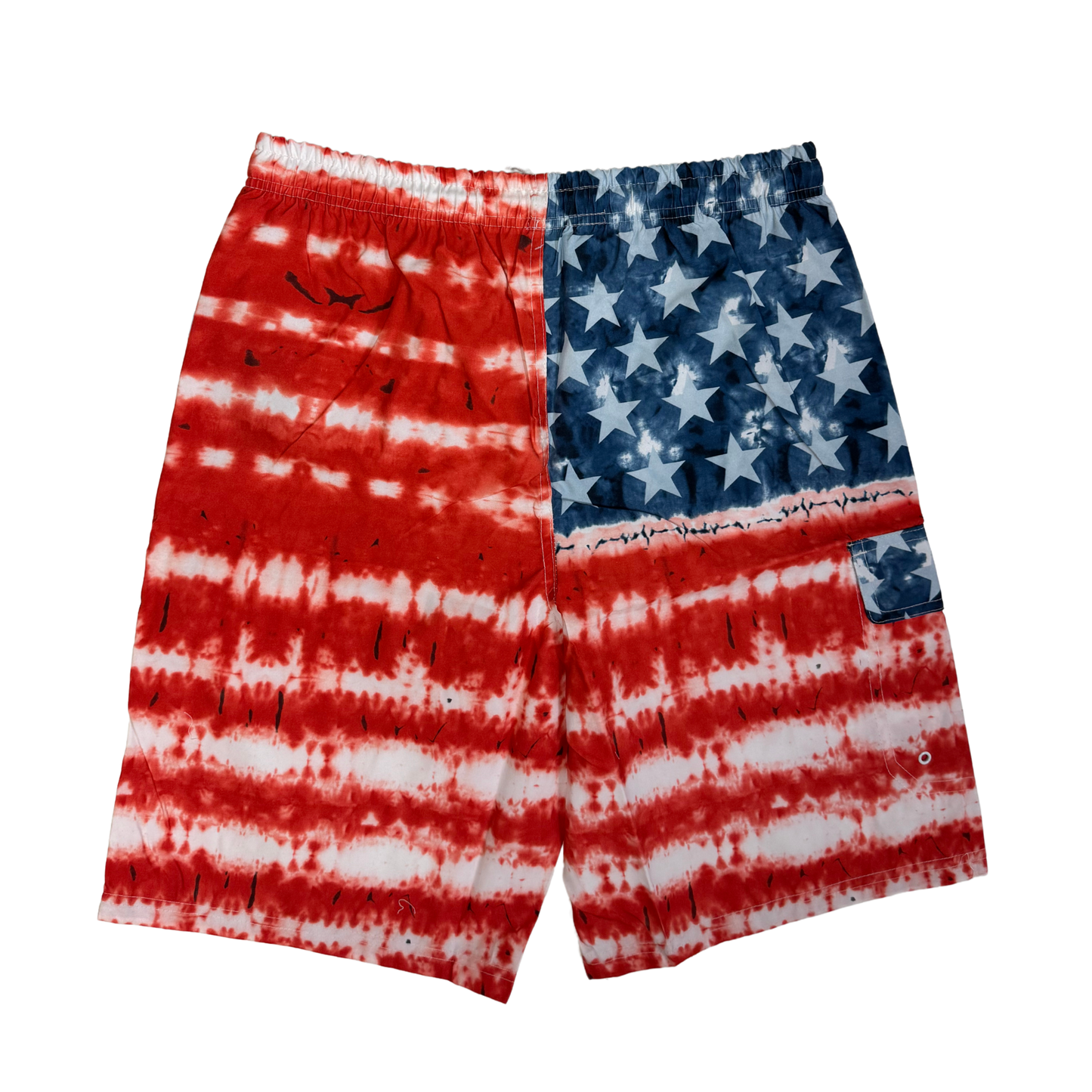 PREMIERE BATHING SUITS: USA STARS & STRIPES RED WHITE BLUE TYE DYE