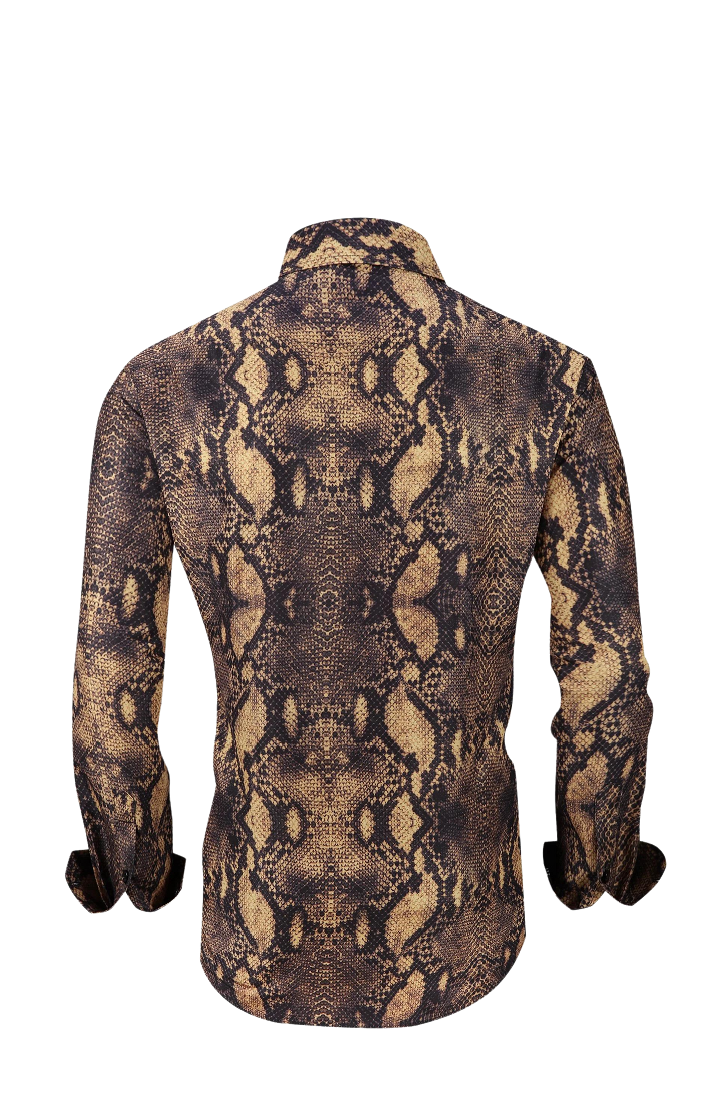 PREMIERE SHIRTS: GOLDEN BROWN SNAKESKIN