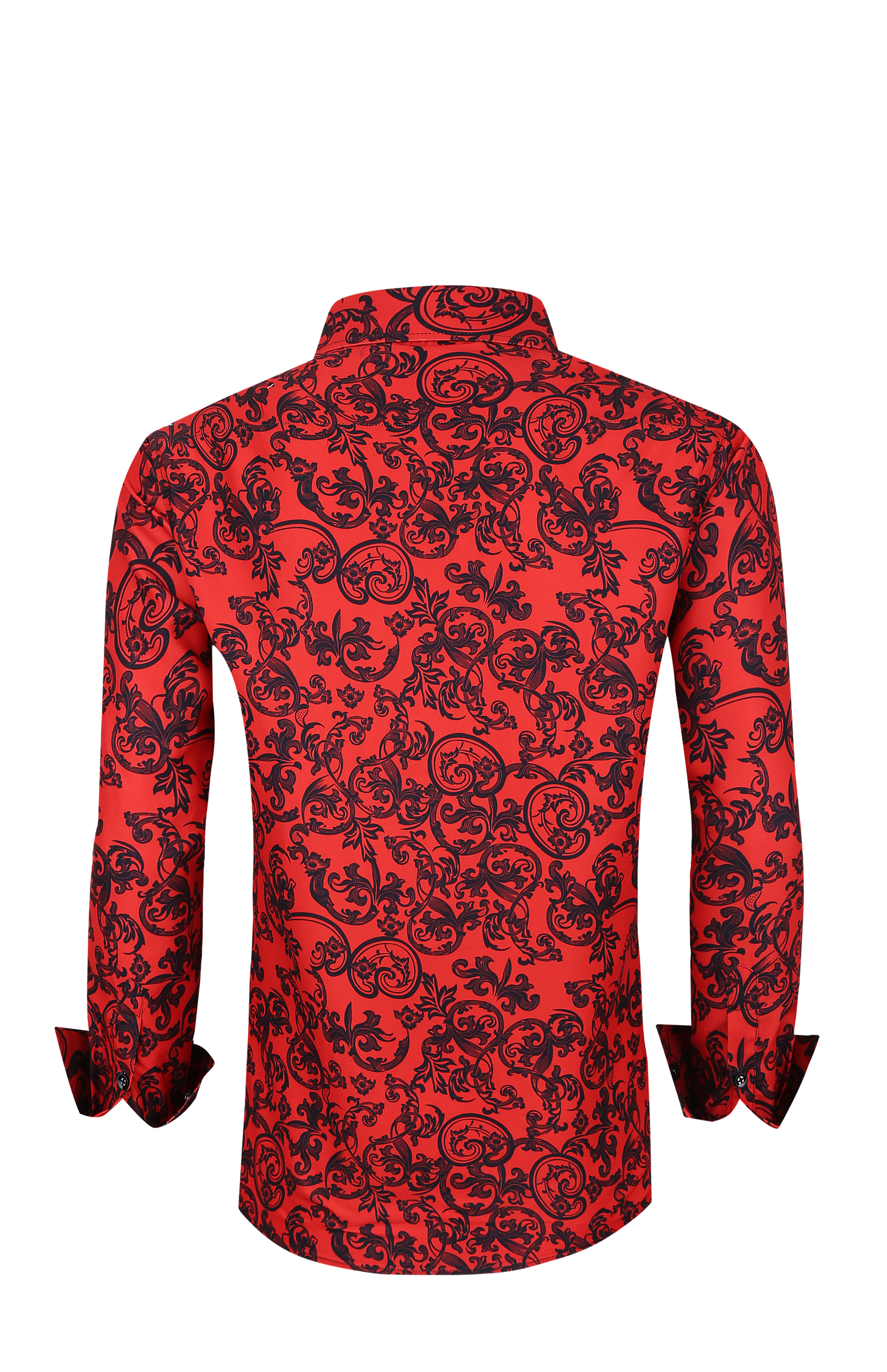 PREMIERE SHIRTS: RED BLACK PAISLEY