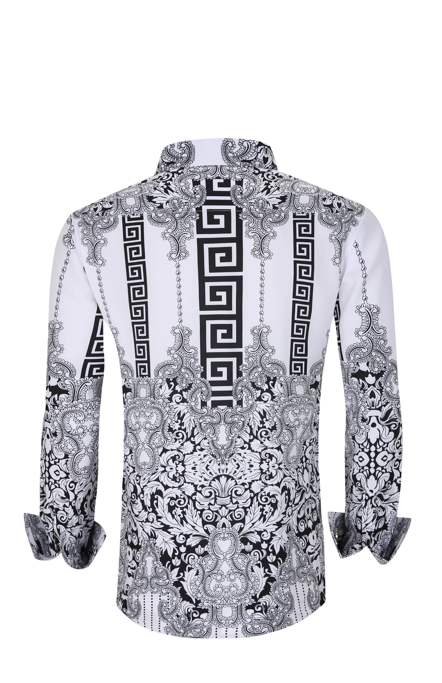 PREMIERE SHIRTS: BLACK/WHITE GEOMETRIC TRIBAL