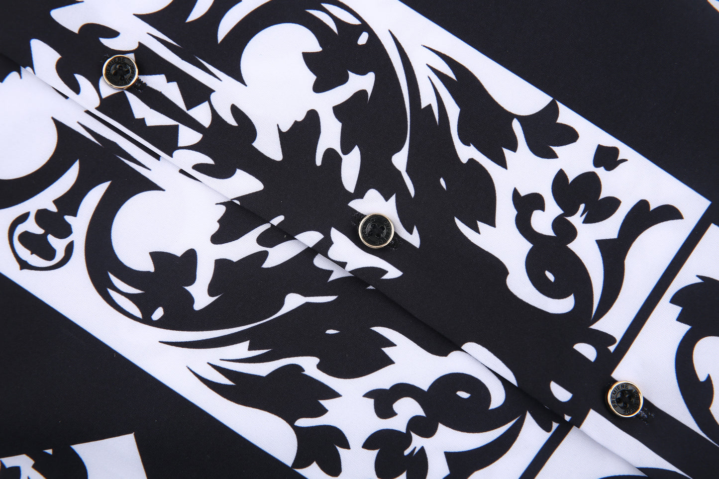 PREMIERE SHIRTS: BLACK/WHITE TRIBAL GEOMETRIC