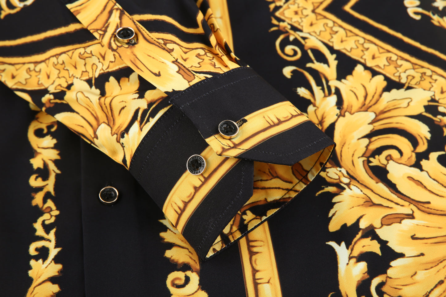 PREMIERE SHIRTS: BLACK GOLD TRIBAL GEOMETRIC