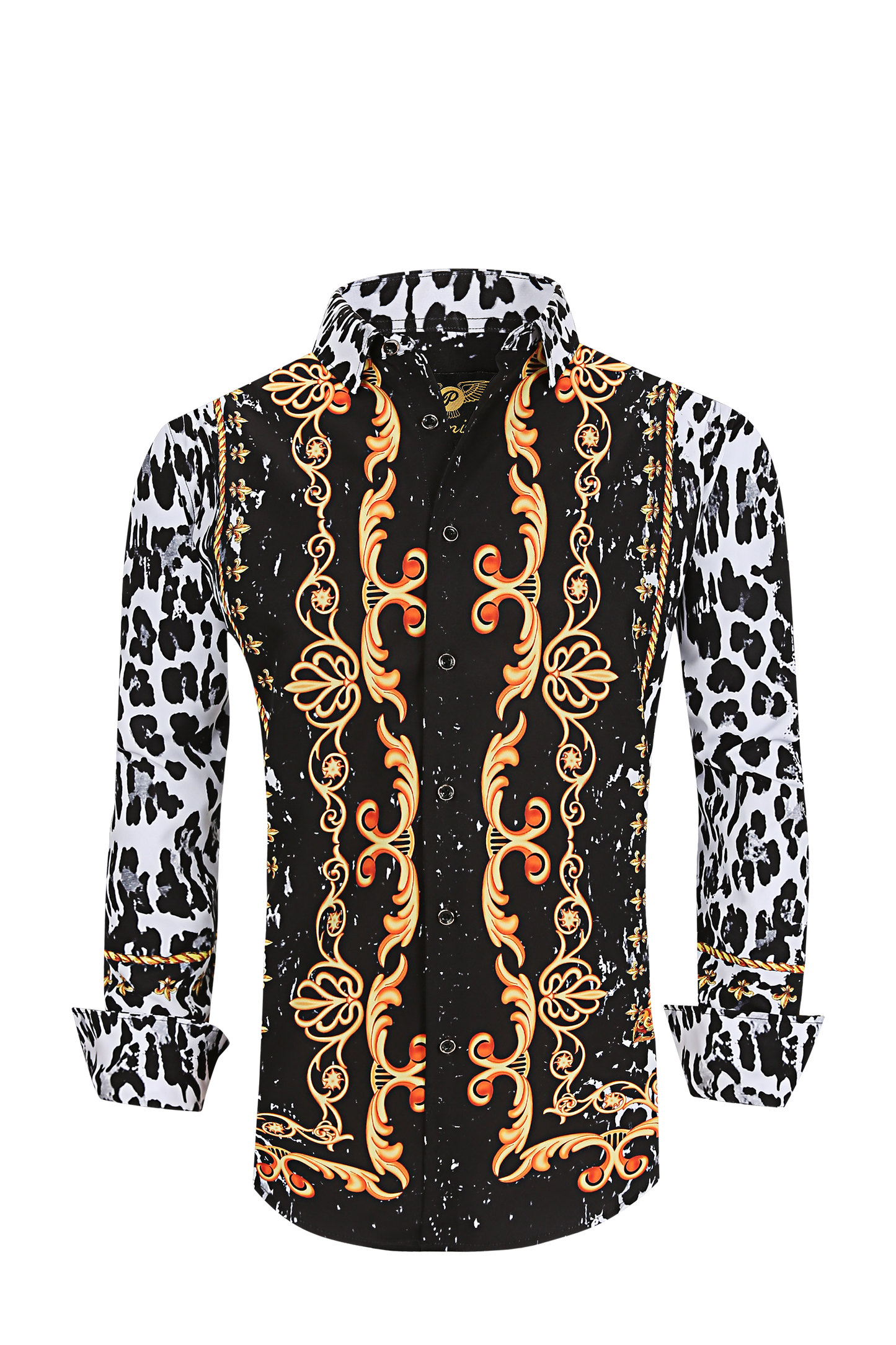PREMIERE SHIRTS: BLACK LEOPARD