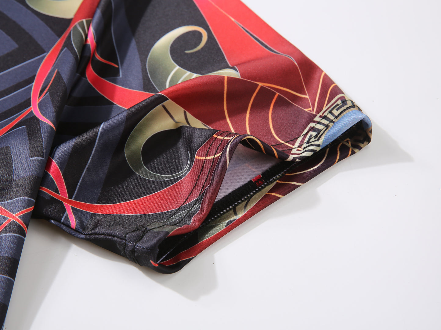 Men PREMIERE SLIM FIT Short Sleeve T SHIRT BLACK RED GOLD STAR LIFE PRINT Designer Shirt