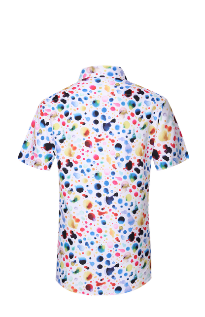 PREMIERE SHORT SLEEVE SHIRTS: COLORFUL SPOTS