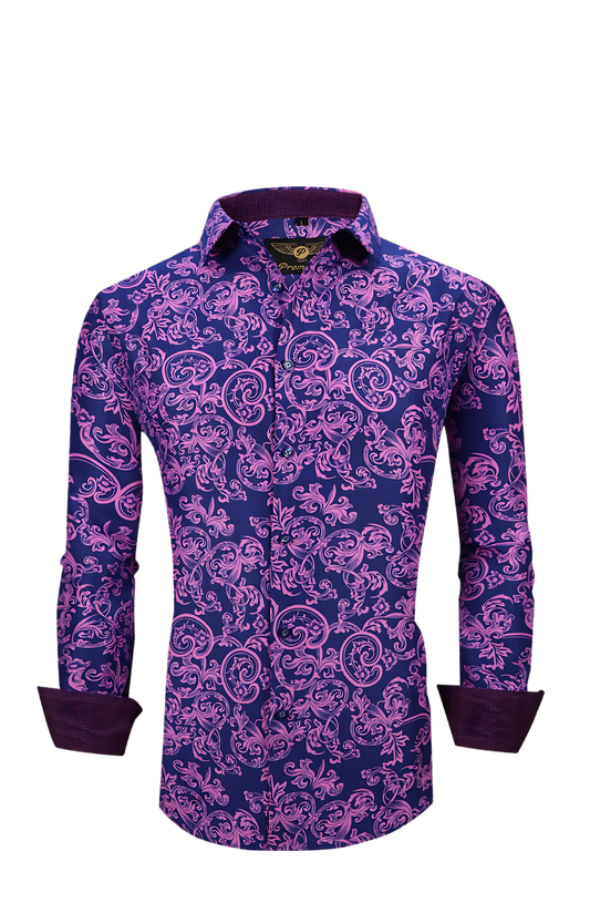 PREMIERE SHIRTS: PURPLE PAISLEY