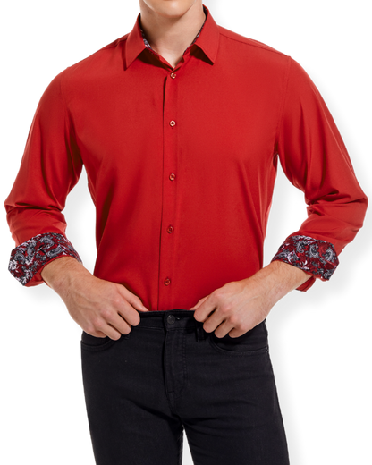 PREMIERE SHIRTS: RED OPULENCE