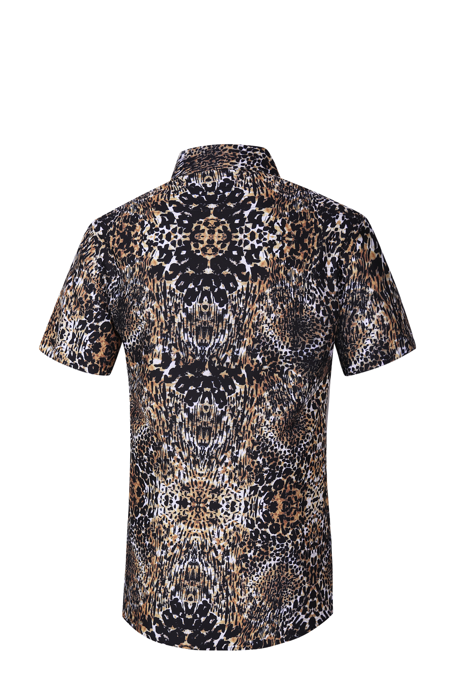 PREMIERE SHORT SLEEVE SHIRTS: BROWN CHEETAH