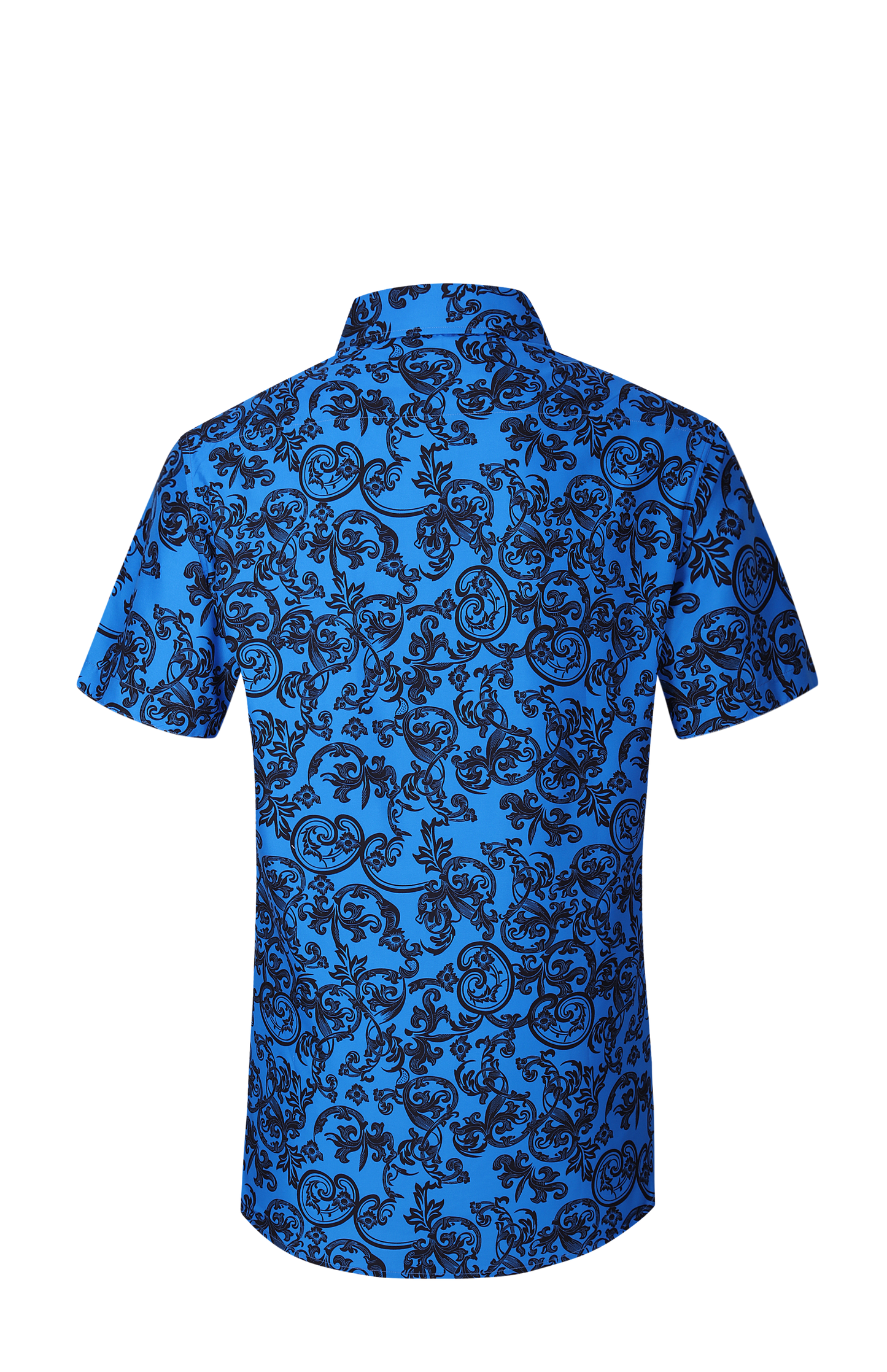 PREMIERE SHORT SLEEVE SHIRTS: BLUE BLACK PAISLEY