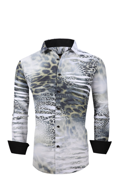 PREMIERE SHIRTS: WHITE LEOPARD