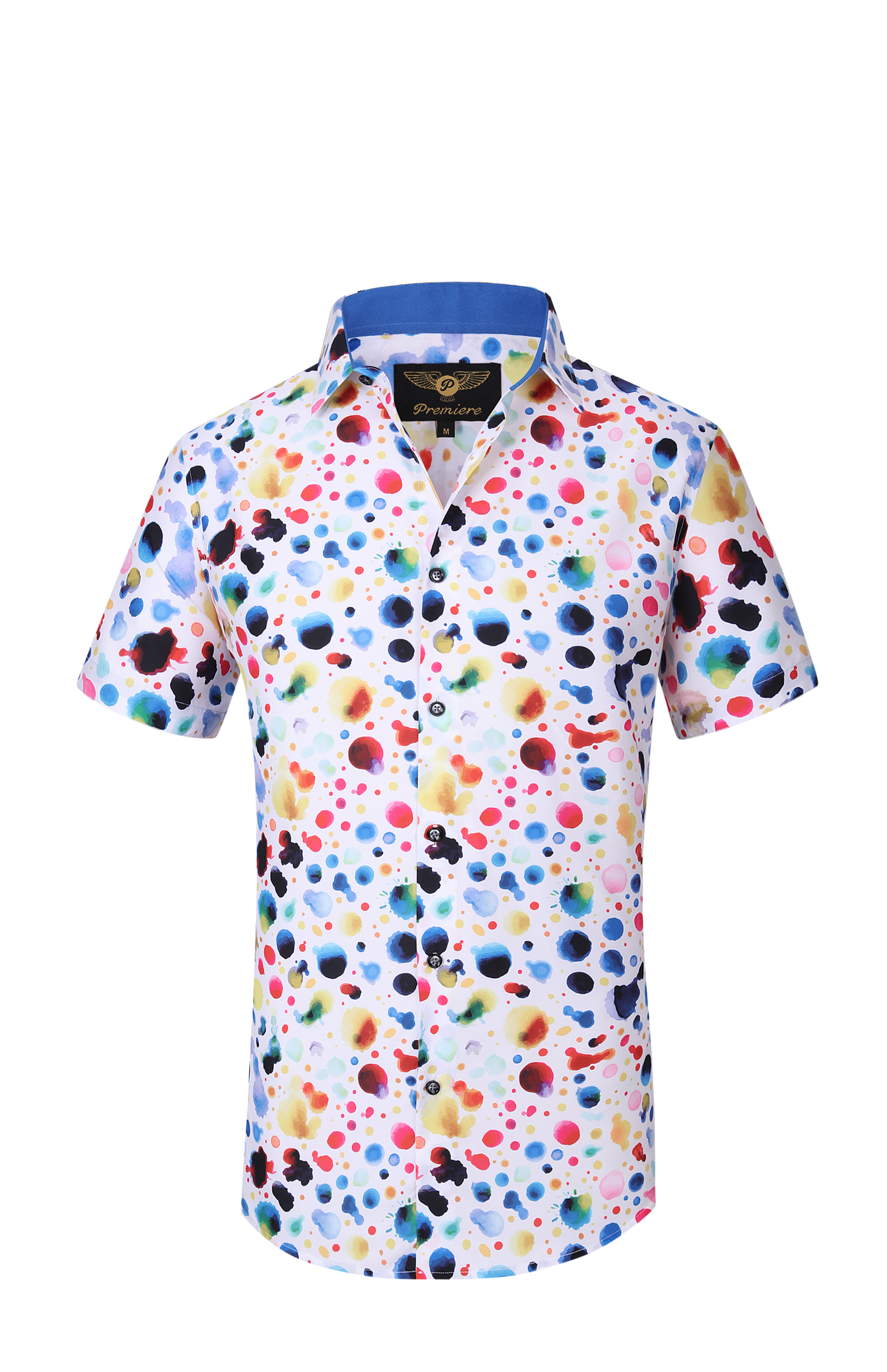 PREMIERE SHORT SLEEVE SHIRTS: COLORFUL SPOTS