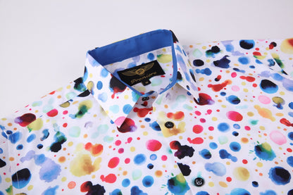 PREMIERE SHORT SLEEVE SHIRTS: COLORFUL SPOTS