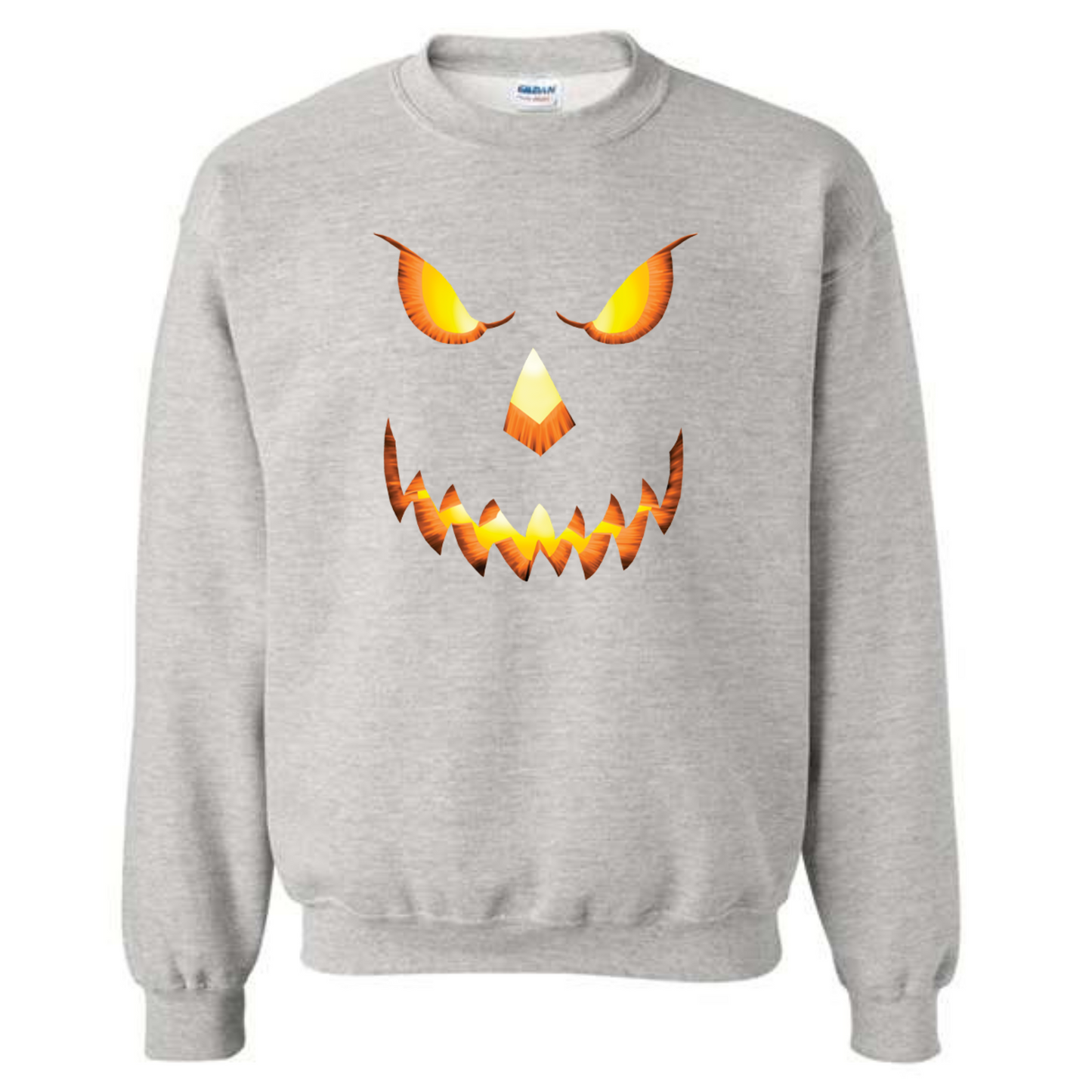 Halloween Pumpkin Head Crewneck Sweatshirt