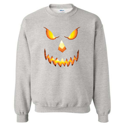 Halloween Pumpkin Head Crewneck Sweatshirt