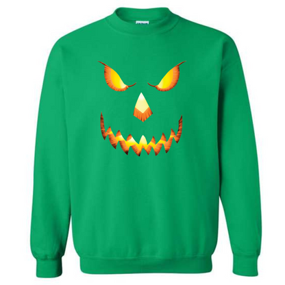 Halloween Pumpkin Head Crewneck Sweatshirt