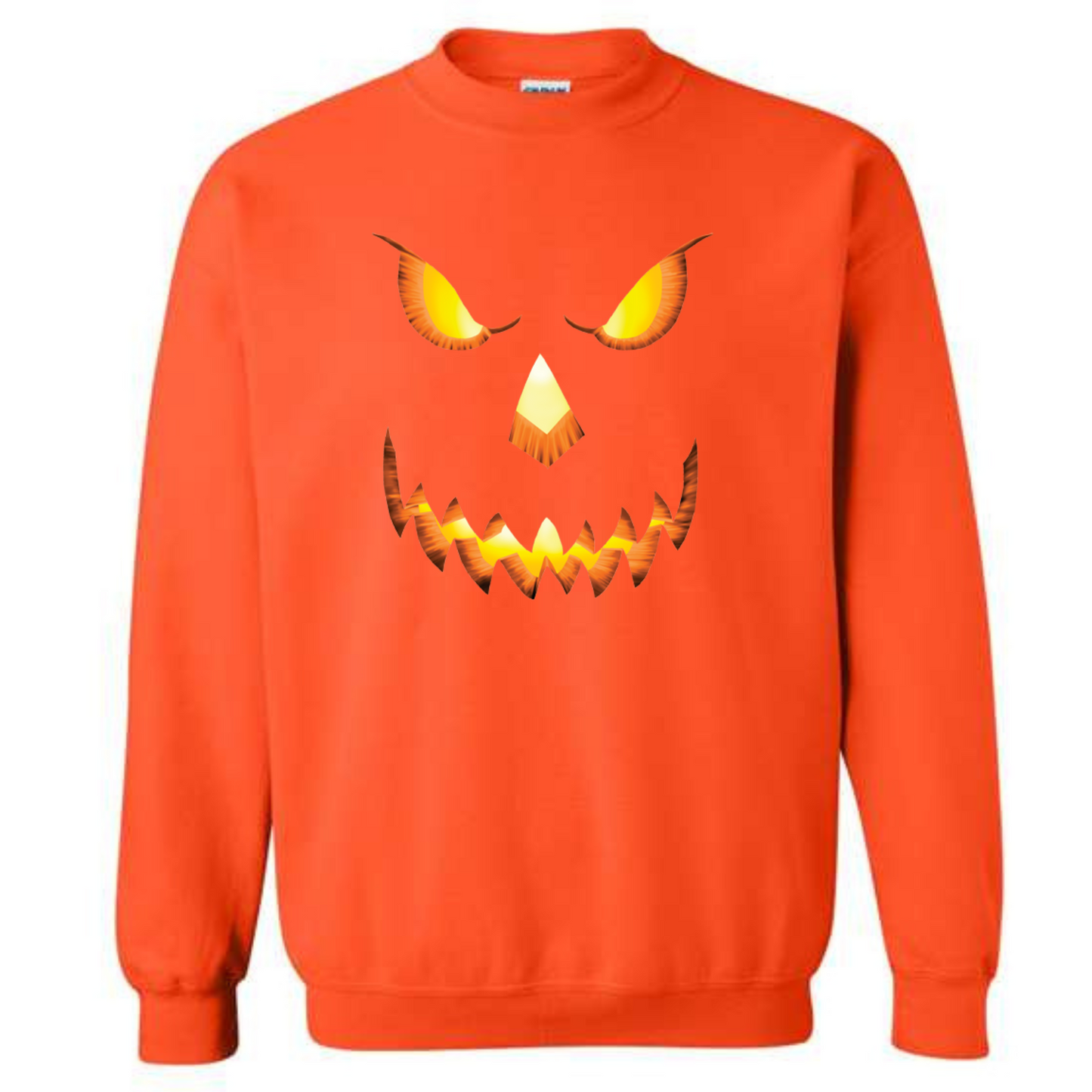 Halloween Pumpkin Head Crewneck Sweatshirt