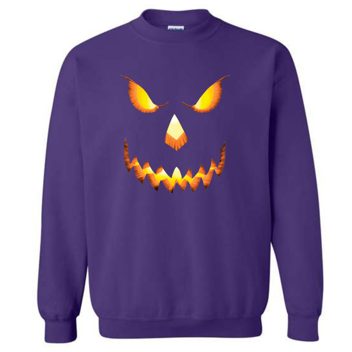 Halloween Pumpkin Head Crewneck Sweatshirt