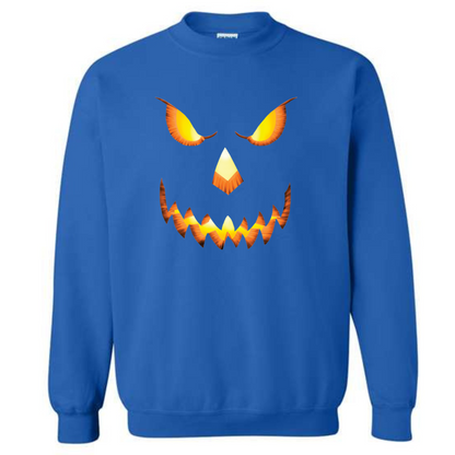 Halloween Pumpkin Head Crewneck Sweatshirt