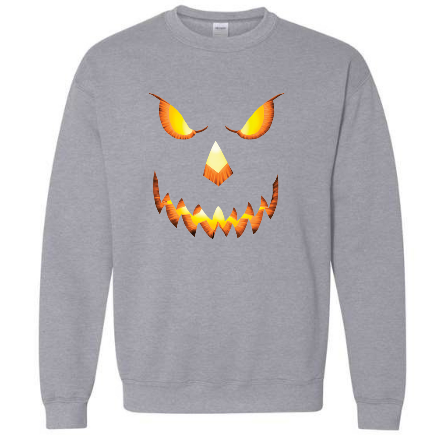 Halloween Pumpkin Head Crewneck Sweatshirt