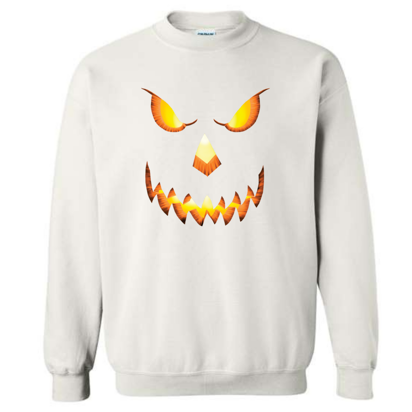 Halloween Pumpkin Head Crewneck Sweatshirt