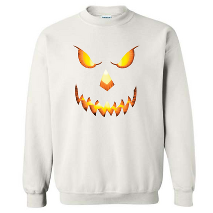 Halloween Pumpkin Head Crewneck Sweatshirt