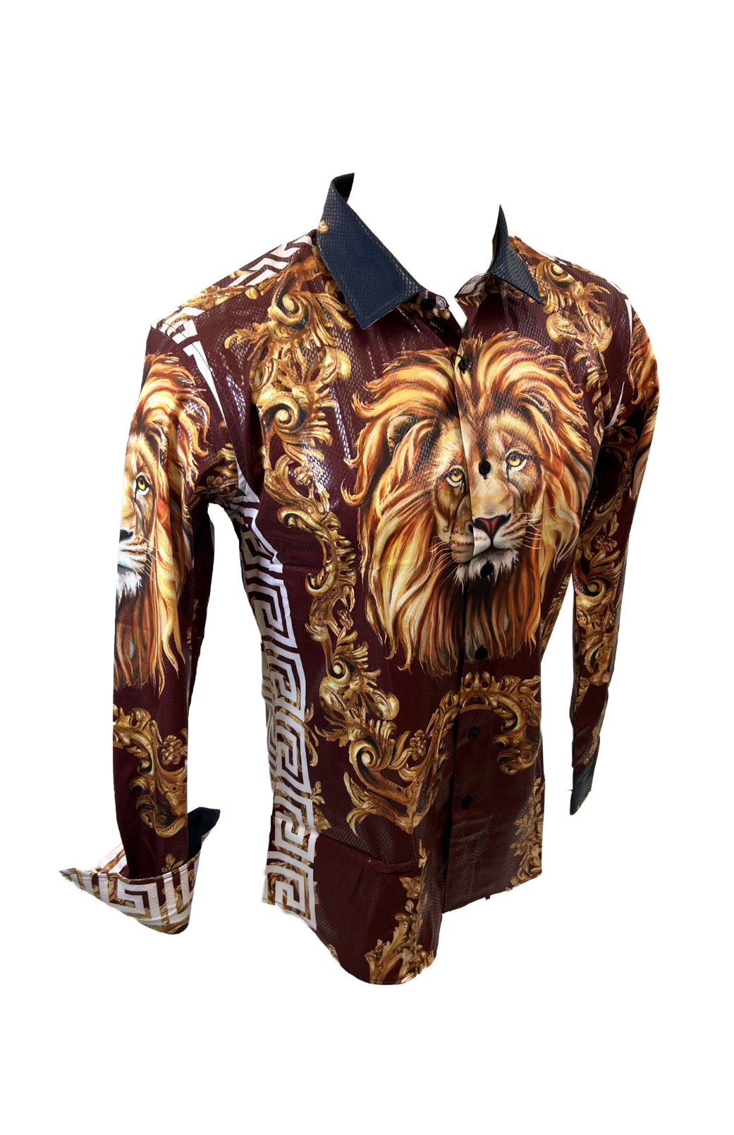 PREMIERE SHIRTS: BURGUNDY TIGER – Premiere Designer Shirts