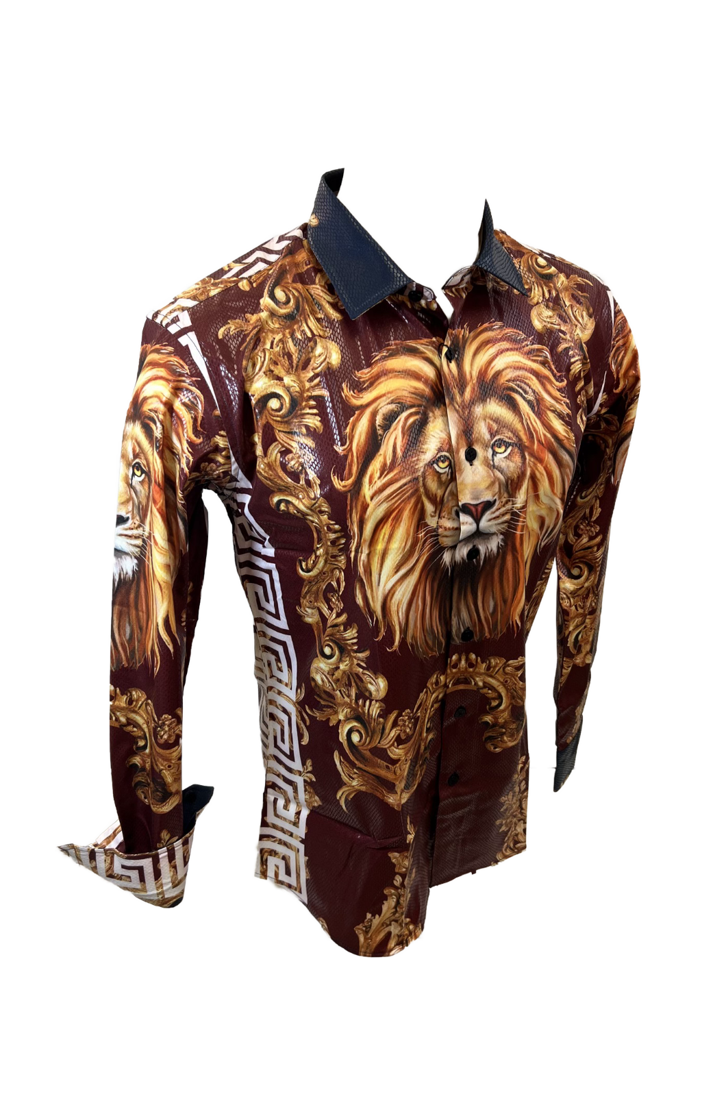 PREMIERE SHIRTS: BURGUNDY TIGER