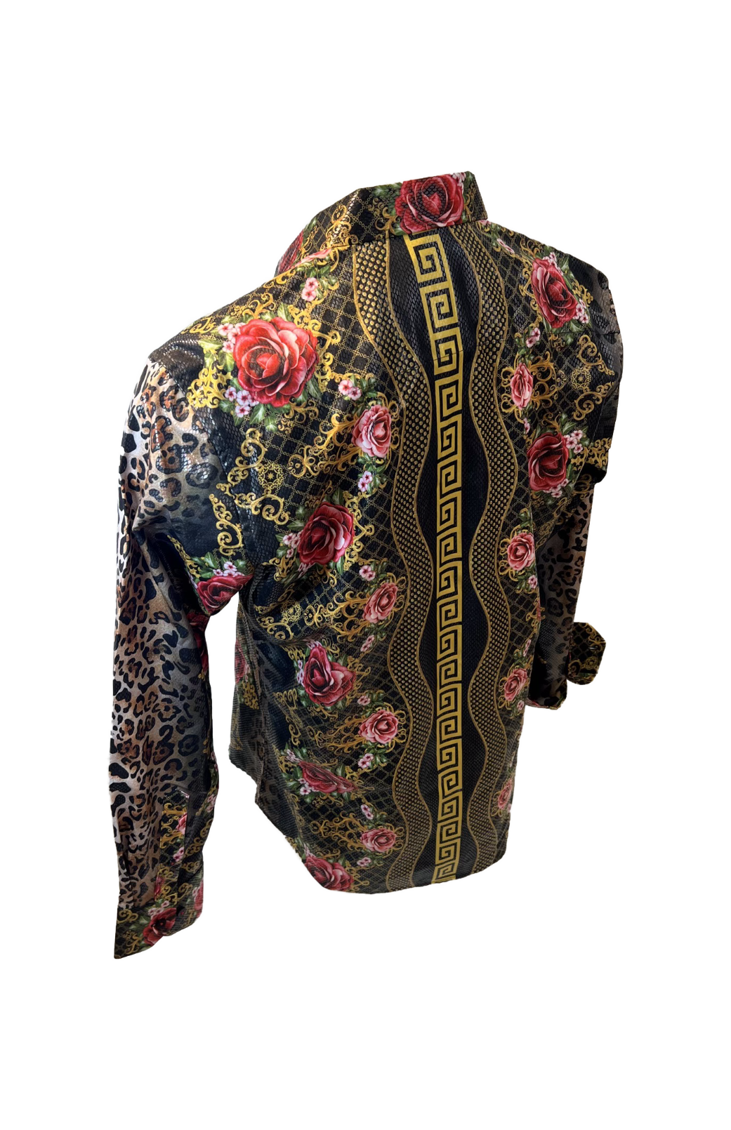 PREMIERE SHIRTS: FLORAL ROSE LEOPARD