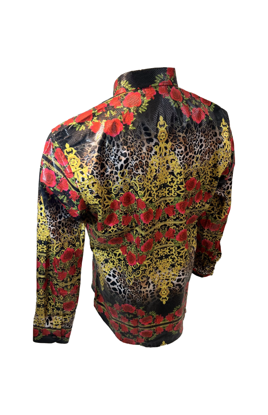 Premiere Shirts: Black/Gold Leopard