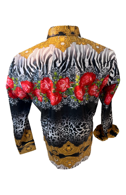 PREMIERE SHIRTS: FLORAL/ROSE TIGER